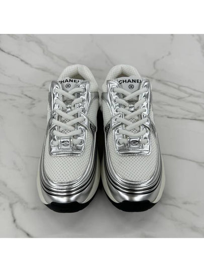 Shasix Sneakers Fabric Laminated Silver G39792 - CHANEL - BALAAN 2