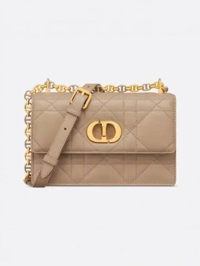 Miss Caro Cannage Lambskin Cross Bag Biscuit - DIOR - BALAAN 2