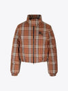 Check Nylon Down Padding Dark Birch Brown - BURBERRY - BALAAN 2