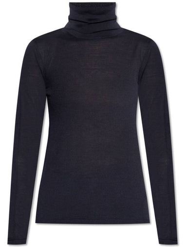 Max Mara Wool Turtleneck Saluto Max Mara, Women's, Navy Blue - MAX MARA - BALAAN 1