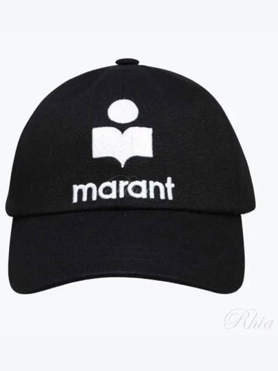 Tyron Logo Cotton Ball Cap Black - ISABEL MARANT - BALAAN 2