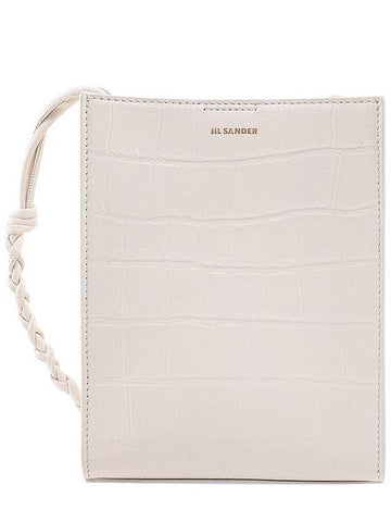 Tangle Small Leather Cross Bag Coconut - JIL SANDER - BALAAN 1