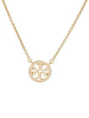 Miller Pave Logo Delicate Necklace Gold - TORY BURCH - BALAAN 5