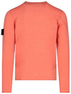 Wappen Patch Crew Neck Knit Top Orange - STONE ISLAND - BALAAN 4