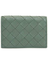 Intrecciato Flap Business Card Wallet Grey - BOTTEGA VENETA - BALAAN 2