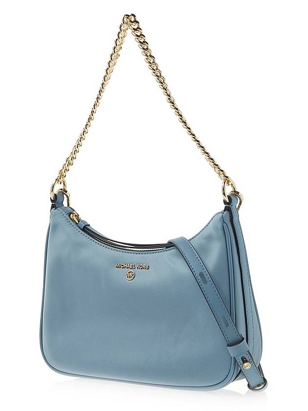 Jet Set Charm Medium Logo Shoulder Bag Blue - MICHAEL KORS - BALAAN 3