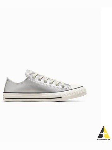 Chuck Taylor All Star Metallic Leather Silver A11986C - CONVERSE - BALAAN 1