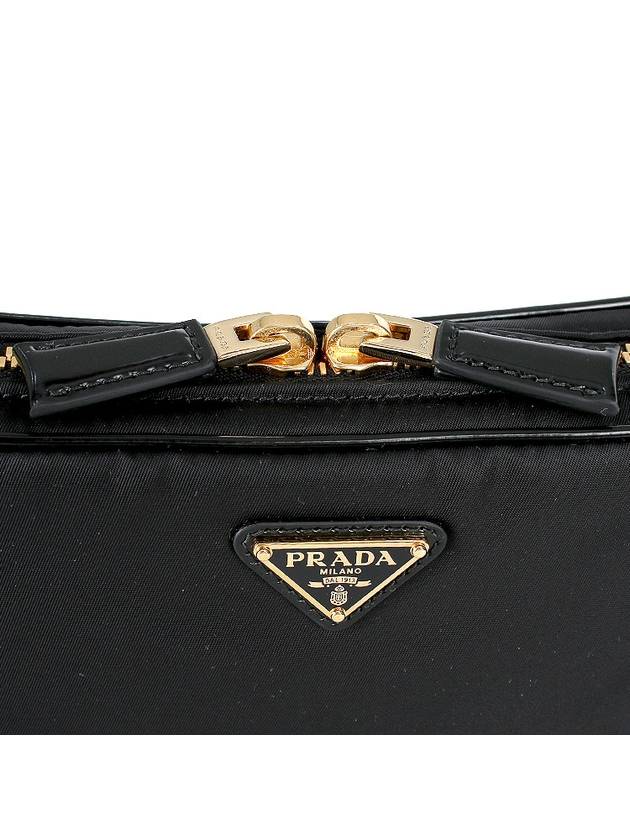 Re-Edition 2002 Re-Nylon Brushed Leather Small Shoulder Bag Black - PRADA - BALAAN 9