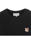 Fox Head Patch Regular Short Sleeve T-Shirt Black - MAISON KITSUNE - BALAAN 4