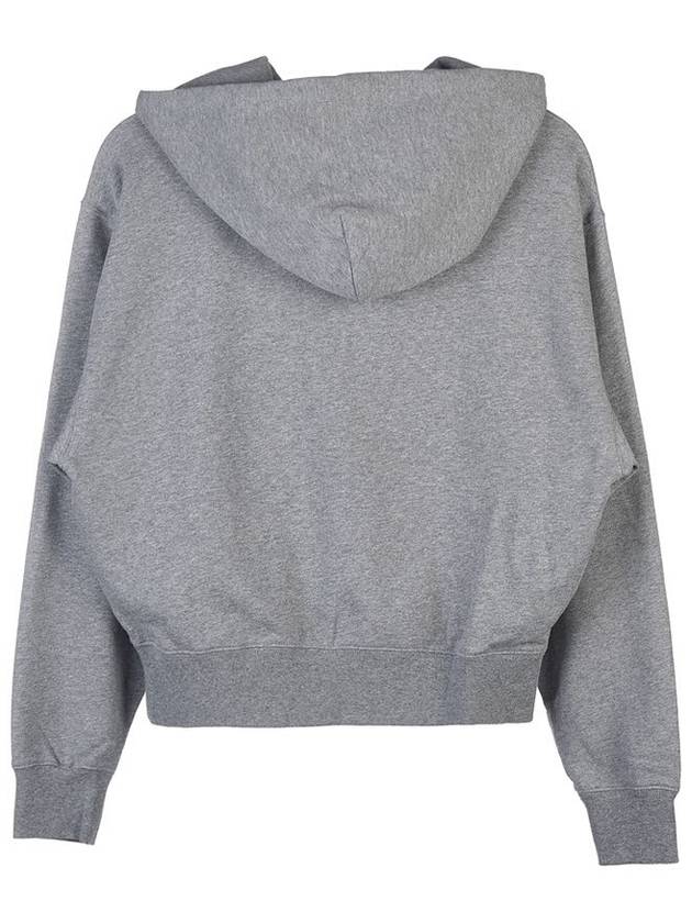 Women's Tiger Logo Cotton Hoodie Dove Grey - KENZO - BALAAN.