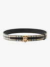 gold-plated TB vintage check canvas belt - BURBERRY - BALAAN 3