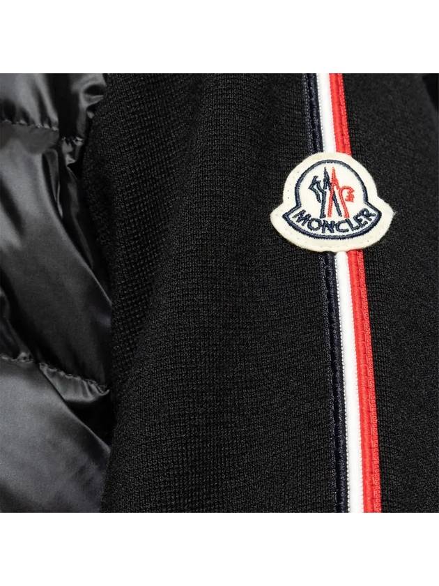 logo patch knit mix padded jacket 9B000 22 M1131 999 - MONCLER - BALAAN 4