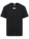 Neck Barcode Print Short Sleeve T-Shirt Black - VETEMENTS - BALAAN 2