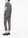 Cropped Tailored Twill Wool Skinny Straight Pants Grey - THOM BROWNE - BALAAN 5