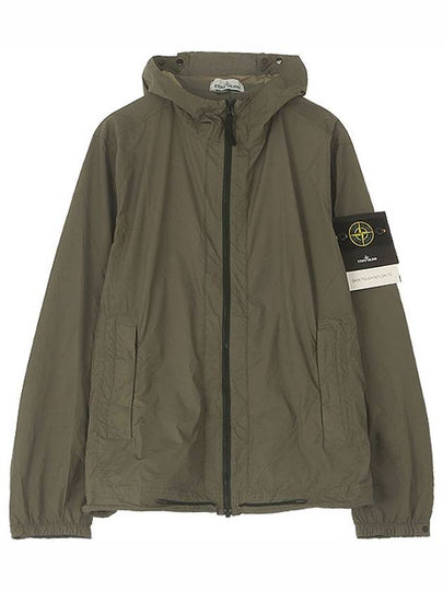 Skin Touch Wappen Patch Hooded Jacket Olive - STONE ISLAND - BALAAN 2