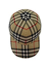 Check Cotton Ball Cap Beige - BURBERRY - BALAAN 5