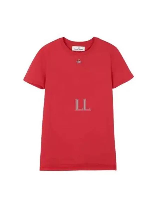 Embroided ORB Peru Short Sleeve T-Shirt Red - VIVIENNE WESTWOOD - BALAAN 2