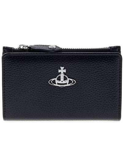 Slim Flat Card Wallet Black - VIVIENNE WESTWOOD - BALAAN 2