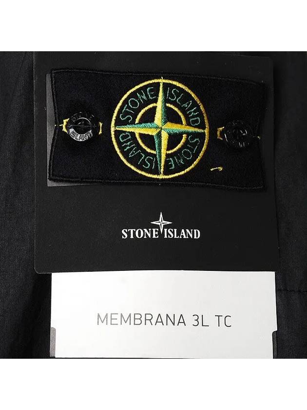 Membrana 3L TC Bomber Jacket Black - STONE ISLAND - BALAAN 5