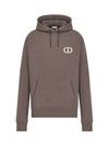 Cd Icon Embroidered Cotton Hoodie Brown - DIOR - BALAAN 2