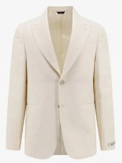 Motif Blazer Jacket Light Beige - FENDI - BALAAN 2