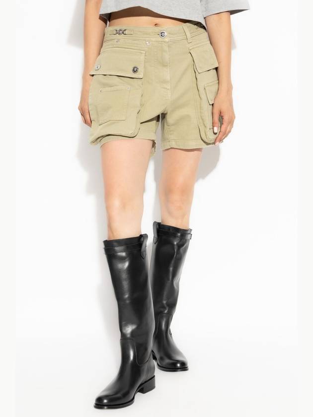 Versace Cargo-style Shorts, Women's, Beige - VERSACE - BALAAN 3