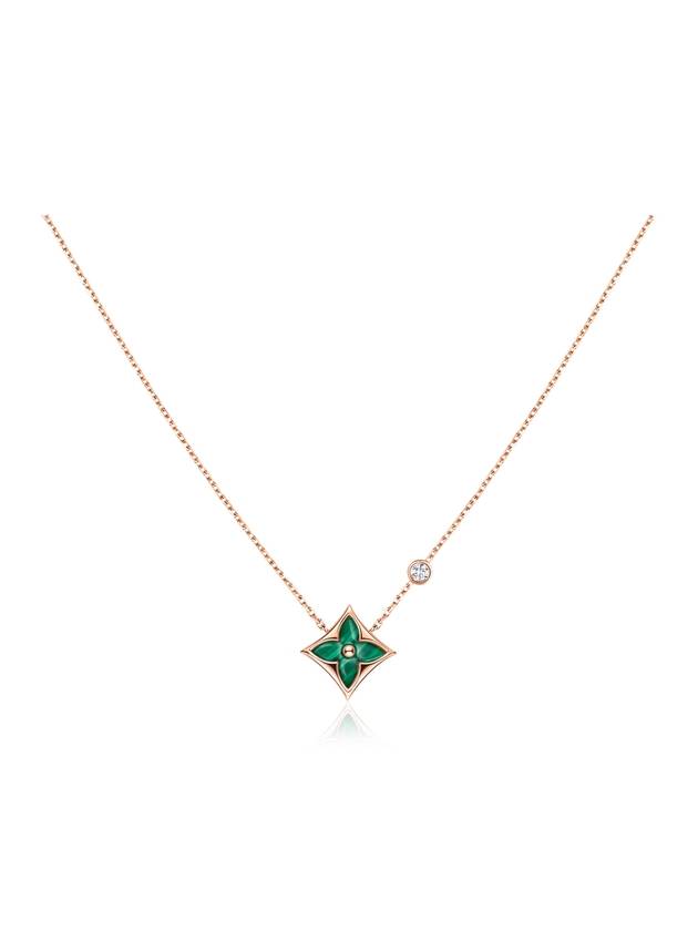 Color Blossom BB Star Pendant Diamond Necklace Pink Gold - LOUIS VUITTON - BALAAN 1