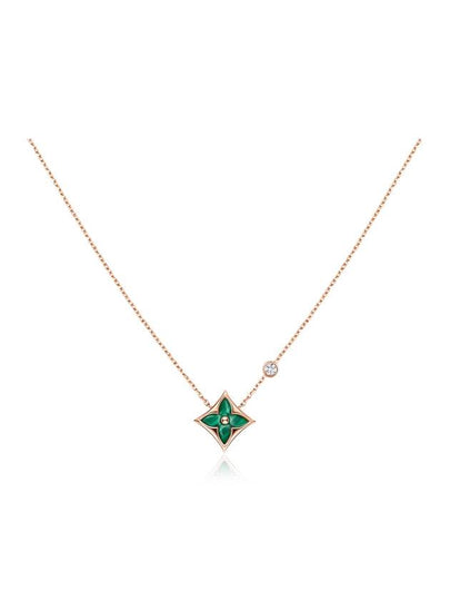 Color Blossom BB Star Pendant Diamond Necklace Pink Gold - LOUIS VUITTON - BALAAN 2