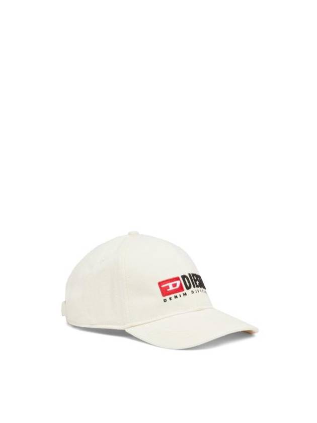 Corry Div Wash Logo Embroidery Base Ball Cap White - DIESEL - BALAAN 1