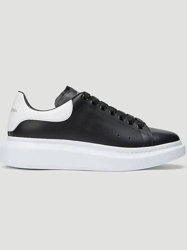 Signature logo heel tab twotone leather oversole sneakers - ALEXANDER MCQUEEN - BALAAN 1