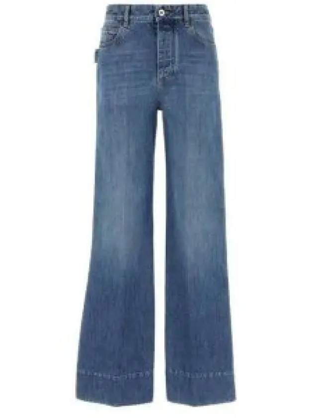 Women's Vintage Wide Jeans Blue - BOTTEGA VENETA - BALAAN 2