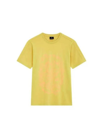 PS Fish Graphic Crew Neck T Shirt Mustard 270495 - PAUL SMITH - BALAAN 1