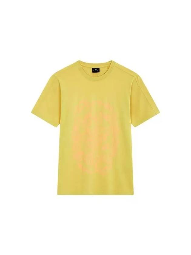 PS Fish Graphic Crew Neck T Shirt Mustard 270495 - PAUL SMITH - BALAAN 1