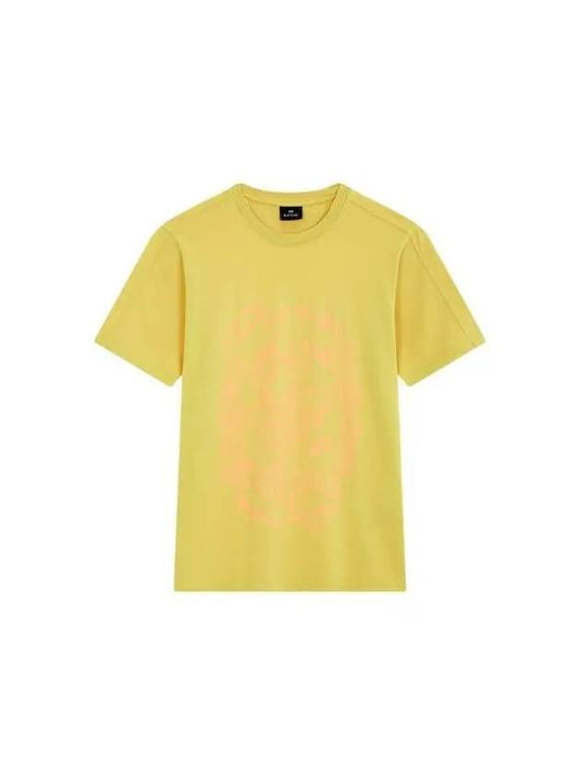 PS Fish Graphic Crew Neck T Shirt Mustard 270495 - PAUL SMITH - BALAAN 1