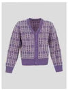 Kargot Face All Over Cardigan Purple - ACNE STUDIOS - BALAAN 2