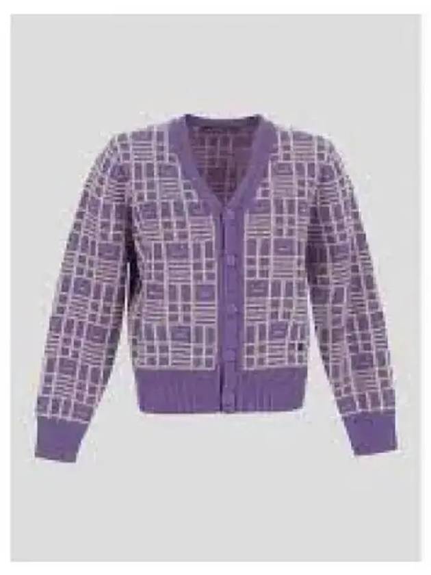 Kargot Face All Over Cardigan Purple - ACNE STUDIOS - BALAAN 2