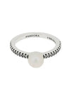 Treated Freshwater Cultured Pearl Open Pave Pearl Ring Silver - PANDORA - BALAAN 4