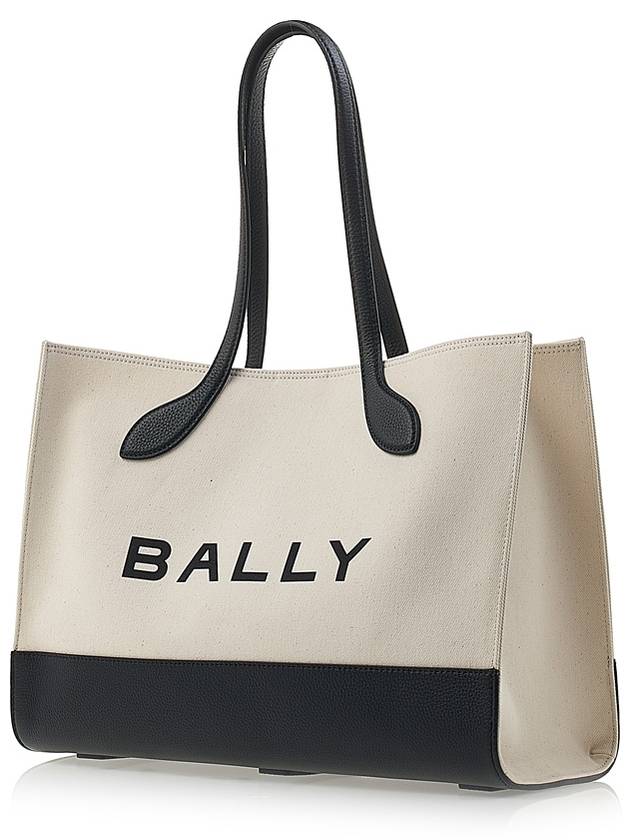 Logo Fabric Tote Bag BAR KEEP ON EW I182O - BALLY - BALAAN 2