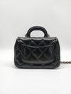 Chain Lambskin Mini Bag Gold Black - CHANEL - BALAAN 4