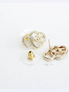 stud earrings metal strass gold crystal - CHANEL - BALAAN 10