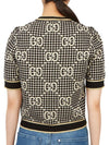 Women's Wool Blend Jacquard Knit Top Grey - GUCCI - BALAAN 5