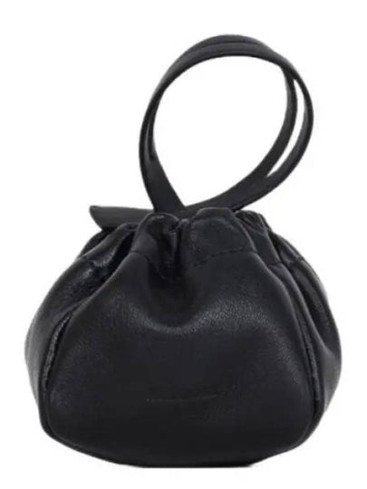 Women's Ripple Mini Pouch Bucket Bag Black - JIL SANDER - BALAAN 2