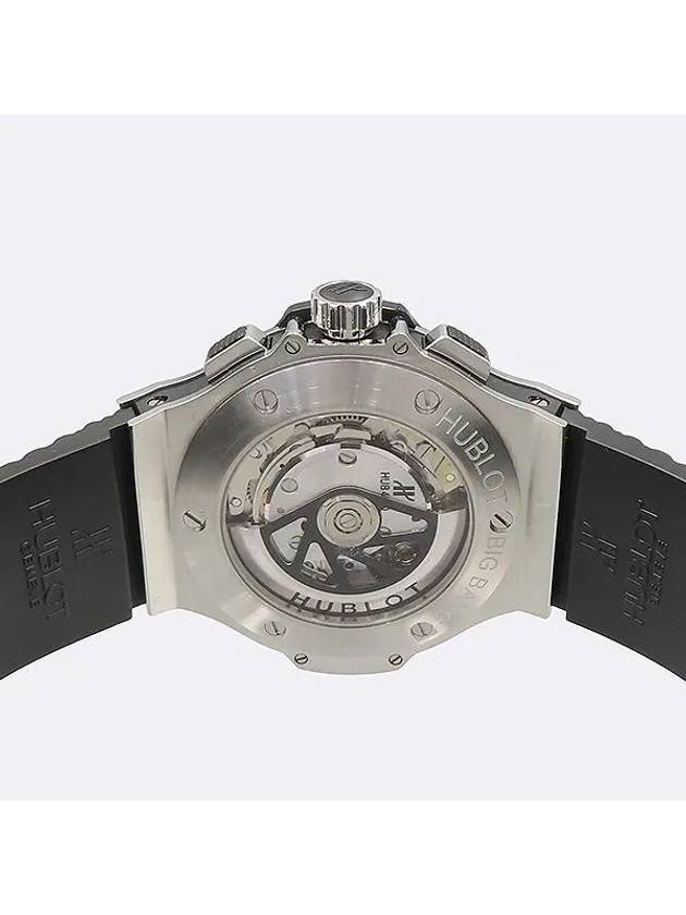 301 SB 131 RX Big Bang Ceramic Chronograph 44MM Black Structured Rubber Strap Men s Watch - HUBLOT - BALAAN 4