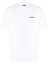 Le Gros Grain Logo Short Sleeve T-Shirt White - JACQUEMUS - BALAAN 4