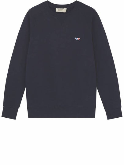 Tricolor Fox Patch Sweatshirt Navy - MAISON KITSUNE - BALAAN 2