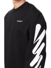 Wave Diag Sweatshirt Black - OFF WHITE - BALAAN 7