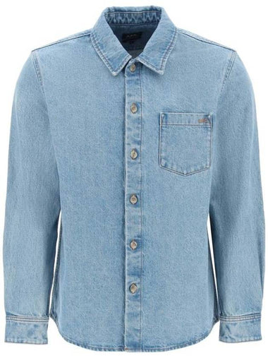 Vittorio Brodee Overshirt Pale Blue - A.P.C. - BALAAN 1