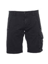 Lens Cargo Shorts Navy - CP COMPANY - BALAAN 1