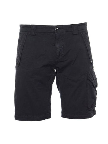 Lens Cargo Shorts Navy - CP COMPANY - BALAAN 1