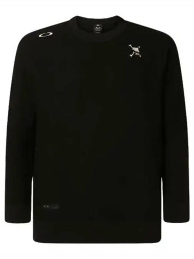 SKULL SURFACE SWEATER CREW FOA405744 BLACKOUT neck knit - OAKLEY - BALAAN 1